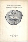 BOURGEY E. – Paris, 13 – Juin, 1952. Collection de Monsieur X.. Monnaies grecques romaines et gauloise. Nn. 239, tavv. 4. Ril. editoriale sciupata, bu...