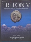 CNG. TRITON V. New York, 15 – January, 2002. The DAVID FREEDMAN collection. Greek bronze coins. Pp. 96, nn. 600, tutti illustrato, + 5 tavv. a colori....
