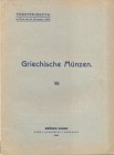 EGGER B. – Katalog XXIX. Wien, 26 – November, 1909. Sammlung LESTRANGES. Griechische munzen. Pp. 34, nn. 441, tavv. 15. Ril. editoriale, buono stato, ...