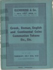 GLENDINING & CO. – London, 27 – July, 1939. Greek, Roman, english and continental coins, communion tokens. Pp. 23, nn. 290. Ril. editoriale sciupata, ...