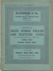 GLENDINING & CO. London, 24 – November, 1950. Ancient Greek coins Third part collection V. J. E. Ryan. Pp. 31, nn. 1378 – 1558f, tavv. 6. Ril. editori...
