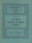 GLENDINING & CO. London, 25 – November, 1953. Catalogue of ancient Roman & Greek coins. Pp. 24, tavv. 8. Ril. editoriale, buono stato, Spring, 228.