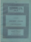 GLENDINING & CO. London, 7 – July, 1971. Catalogue of ancient coins in gold, silver and bronze. Pp. 45, nn. 461, tavv. 6. Ril. editoriale, buono stato...