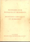 HESS A. Lucerne, 7 – Mars, 1935. Catalogue d’une important collection de monnaie grecques, romaines, byzantines et modernes en or “ Collection TILLMAN...