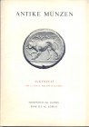 HESS A. – LEU BANK. – Auktion, 45. Luzern, 12 – Mai, 1970. Antike munzen; Griechen, Romer, Byzantiner, Volkerwanderung. Pp. 83, nn. 754, tavv. 36. Ril...