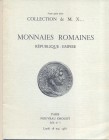 KAMPMANN M. N. – Paris, 18 – Mai, 1981. Collection Mister X. Monnaies romaines Republique – Empire. Nn 336, illustrazioni nel testo. ril. editoriale, ...