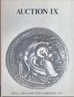 MALTER J. L. – Auction IX. Anaheim, 26 – October, 1979. Collection Jack Nestle. Coins of the ancient Asian and African land, featuring rarietes from P...