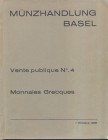 MUNZHANDLUNG BASEL. – Vente publique 4. Basel, 1 – October, 1935. Monnaies grecques, Collection PRINCE WALDECK; ( grande series de monnaie d’Italia et...