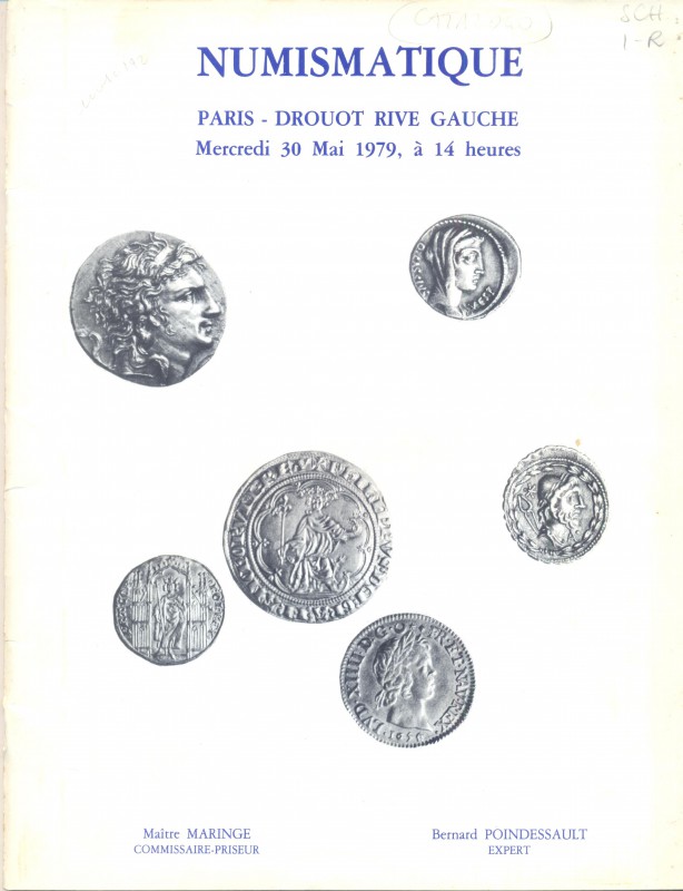 POINDESSAULT B. – Paris, 30 – Mai, 1979. Monnaies grecques, importante collectio...