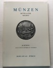 Bank Leu, Auktion 1. Mittelalter Neuzeit. Zurich 19-20 Oktober 1971. Brossura ed. pp. 63, lotti 910, tavv. XXXXVIII, in b/n.Con lista prezzi di realiz...