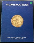 Bourgey M.E. Numismatique Salle No. 2. Monnaies Grecques, Romaines, Byzantines, Merovingiennes, Francaises, Feodales, Coloniales, Etrangeres, Medaille...