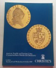 Christie's Ancient English and Foreign Coins, Commemorative Medals and Banknotes. London 10-11 October 1989. Brossura ed. pp. 69, lotti 1018, tavv. 23...