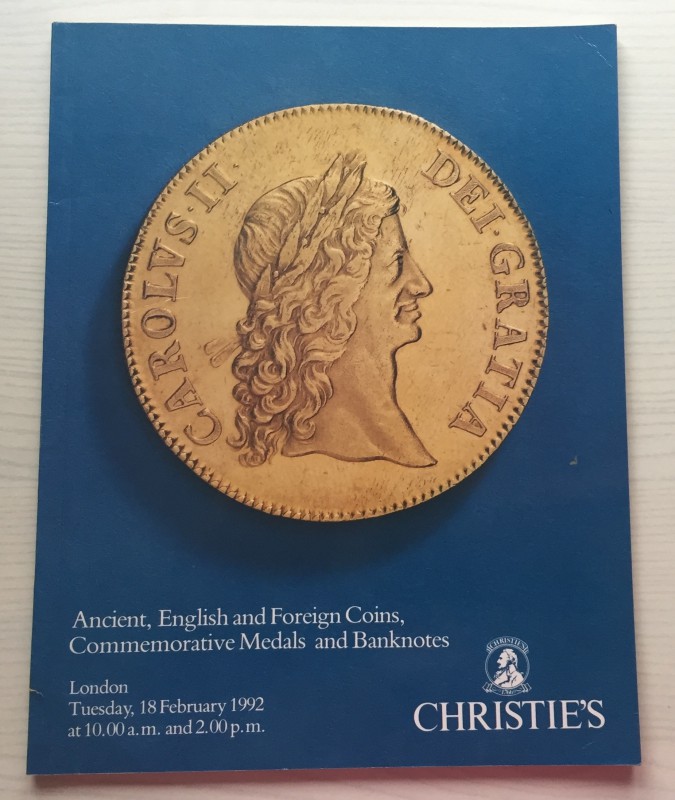 Christie's Ancient English and Foreign Coins, Commemorative Medals and Banknotes...