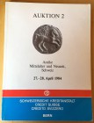 Credit Suisse. Auktion 2. Antike Mittelalter und Neuzeit, Schweiz. 27-28 April 1984. Brossura ed. pp. 189, lotti 934. Buono stato