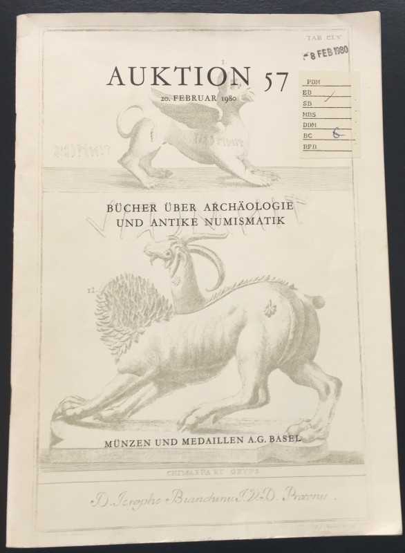 Munzen und Medaillen Auktion 57. Bucher Uber Archaologie und Antike Numismatic. ...