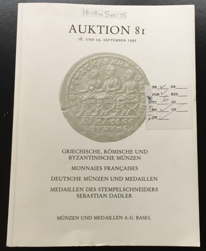 Munzen und Medaillen Auction 81 Griechische, Romische und Byzantinische Munzen. ...