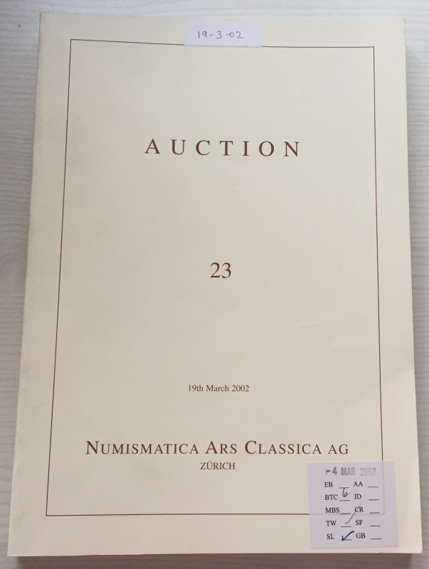 Nac – Numismatica Ars Classica. Auction no. 23. Greek, Roman and Byzantine Coins...