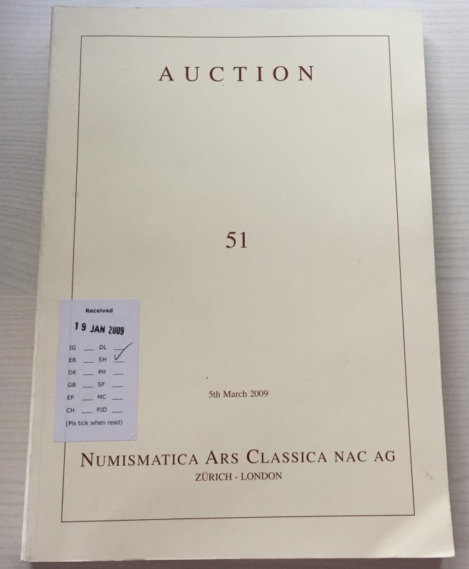 Nac – Numismatica Ars Classica. Auction no. 51. Greek, Roman and Byzantine Coins...