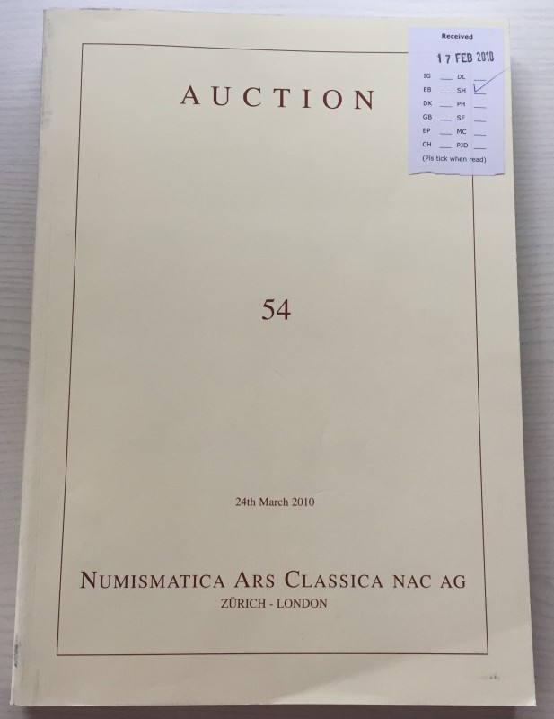 Nac – Numismatica Ars Classica. Auction no. 54. Roman and Byzantine Coins. Featu...