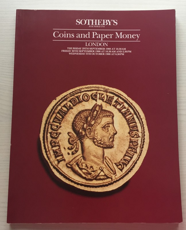 Sotheby's Coins and Paper Money. Ancient, Islamic, English and Foreign Coins, Ba...