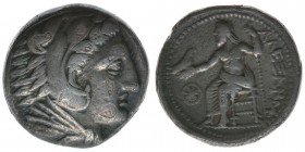 GRIECHEN Macedonien, Alexander III.

Tetradrachme 
16.60 Gramm, ss+