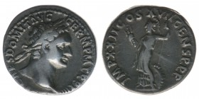 ROM Kaiserzeit Domitianus 81-96
Denar

IMP CAES DOMIT AVG GERM PM TR P XIIII / IMP XXII COS XVII CENS P P P
Minerva
RIC 186, 3,23 Gramm, ss+