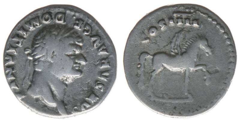 ROM Kaiserzeit Domitianus 81-96
Denar

CAESAR AVG F DOMITIANVS / COS IIII
Pegaso...