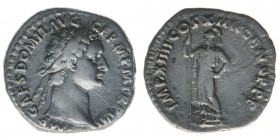 ROM Kaiserzeit Domitianus 81-96
Denar

IMP CAES DOMIT AVG GERM PM TR P VII / IMP XIIII COS XIIII CENS P P P
Minerva
Kampmann 24.65, 3,19 Gramm, ss
