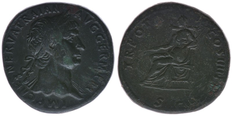 ROM Kaiserzeit Traianus 98-117
Sesterz
IMP CAES NERVA TRAIAN AVG GERM P M / TR P...