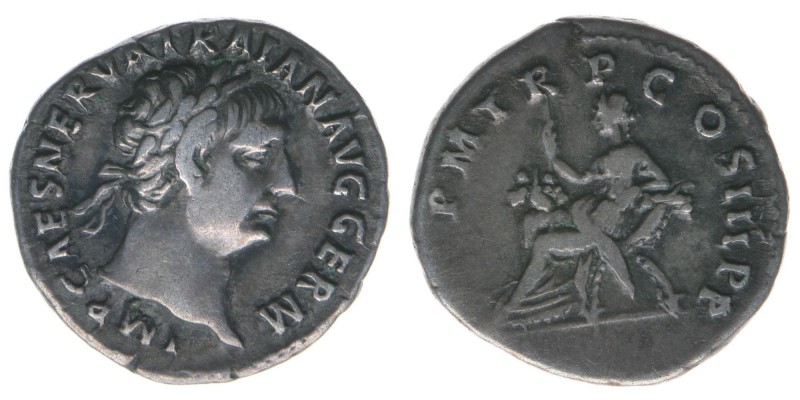 ROM Kaiserzeit Traianus 98-117 
Denar

IMP CAES NERVA TRAIAN AVG GERM / PM TR P ...