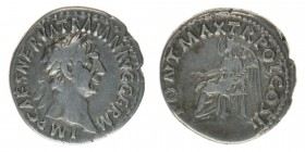 ROM Kaiserzeit
Traianus 98-117
Denar
IMP CAES NERVA TRAIAN AVG GERM / PONT MAX TR POT COS II
Kampmann 27.56, 3,50 Gramm, ss