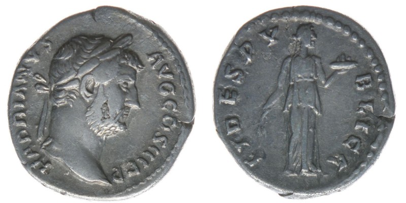 ROM Kaiserzeit Hadrianus 117-138

Denar
HADRIANVS AVG COS III P P / FIDES PVBLIC...