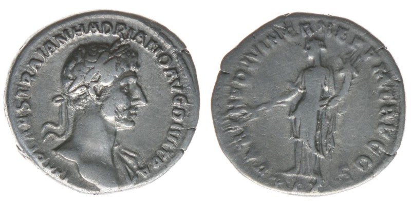 ROM Kaiserzeit Hadrianus 117-138

Denar
IMP CAES TRAIAN HADRIANO AVG DIVI TRA / ...