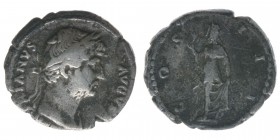 ROM Kaiserzeit Hadrianus 117-138

Denar
HADRIANVS AVGVSTVS / COS III
3,20 Gramm, ss