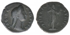 ROM Kaiserzeit Sabina + 136 Gattin des Hadrianus
Denar
2,81 Gramm, ss, selten