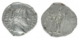 ROM KAISERZEIT
Antoninus Pius 138-161
Denar

ANTONINVS AVG PIVS P P / COS IIII
Kampmann35.72, 3,16 Gramm, ss