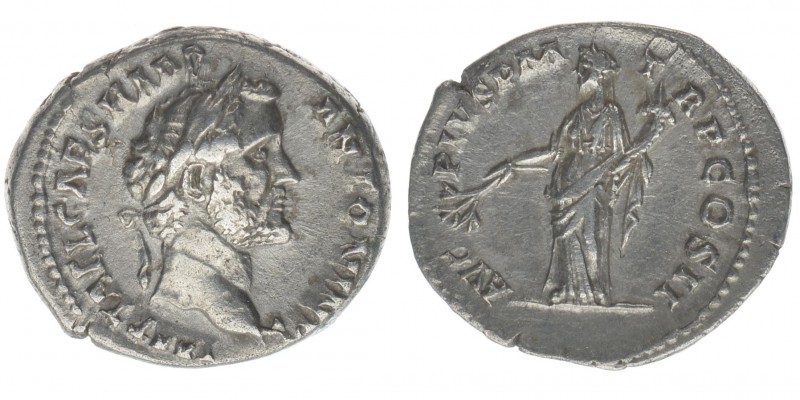 ROM Kaiserzeit Antoninus Pius 138-161
Denar

IMP T AEL CAES HADR ANTONINVS / AVG...