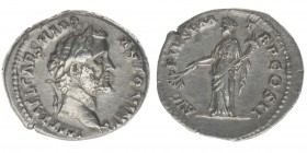 ROM Kaiserzeit Antoninus Pius 138-161
Denar

IMP T AEL CAES HADR ANTONINVS / AVG PIVS P M TR P COS II
Kampmann 35.62, 3,04 Gramm, ss/vz
