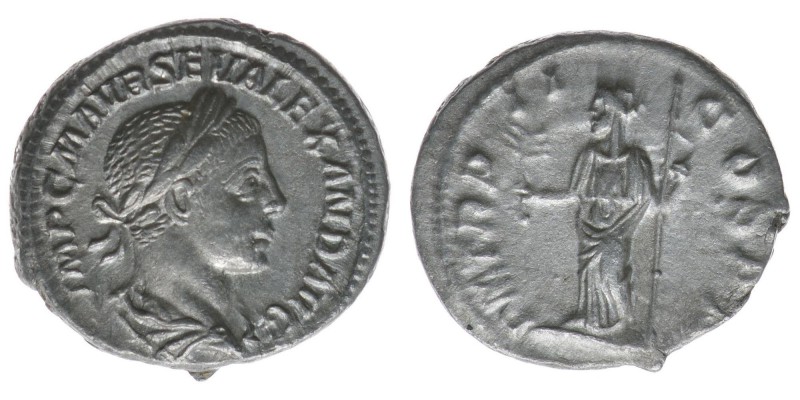 ROM Kaiserzeit  Severus Alexander 222-235
 Denar

IMP C M AVR SEV ALEXAND AVG / ...