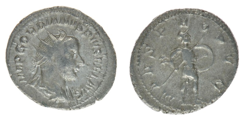 ROM Kaiserzeit
Gordianus III. Pius 238-244
Antoninian

IMP GORDIANVS PIVS FEL AV...