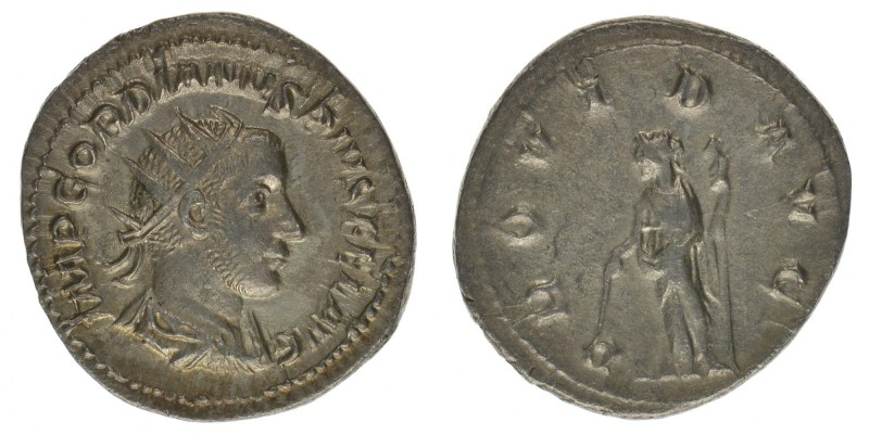 ROM Kaiserzeit Gordianus III. Pius 238-244
Antoninian
IMP GORDIANVS PIVS FEL AVG...