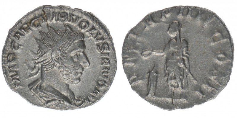 ROM  Kaiserzeit Volusianus 251-253 
Antoninian

IMP CAE C VIB VOLVSIANO AVG / PM...