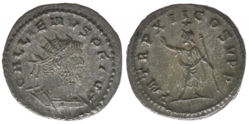 ROM Kaiserzeit
Gallienus 253-268
Antoninian
3.64 Gramm, ss