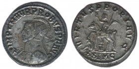 ROM Kaiserzeit Probus 276-282
Antoninian Silbersud voll erhalten!
IMP C M AVR PROBVS P F AVG / VIRTVS PROBI AVG - XXIMC
Probus nach rechts reitend
RIC...