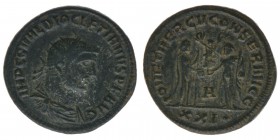 ROM Kaiserzeit
Diocletianus 284-305

Antoninian
IMP C C VAL DIOCLETIANVS P F AVG / IOV ET HERCV CONSER AVGG 
RIC 323, 3,62 Gramm, ss