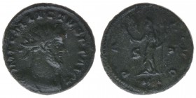 ROM Kaiserzeit Allectus 293-296
Antoninian 
IMP C ALLECTVS P F AVG / PAX AVG
ML = Londinium, sehr selten
4,52 Gramm, ss/v5