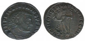 ROM Kaiserzeit Licinius I. 308-324
Nummus
IMP LIC LICINIVS P F AVG / IOVI CONSERVATORI AVGG N
Kampmann 132.45, 3,11 Gramm, ss/vz