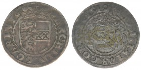 RDR Österreich Habsburg Maximilian I.
1/2 Batzen 1519 Görz
1.97 Gramm, ss/vz