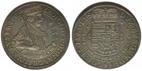 RDR Österreich Habsburg
EH Leopold V.

Taler 1632 Hall/Tirol
MT 8/10 II-II, 28,84 Gramm, stfr