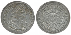 RDR Österreich Habsburg
Kaiser Leopold I.

15 Kreuzer 1696 Wien
Her.935, Höllhuber WIE 96.1.1, 6,54 Gramm, vz/stfr